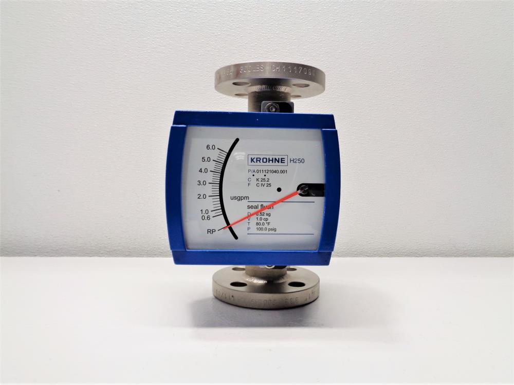 Krohne 1" 300# Variable Area Flow Meter H250/HC/M9